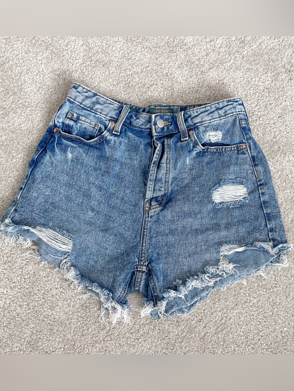wild fable |  Distressed | High-Rise Denim Shorts